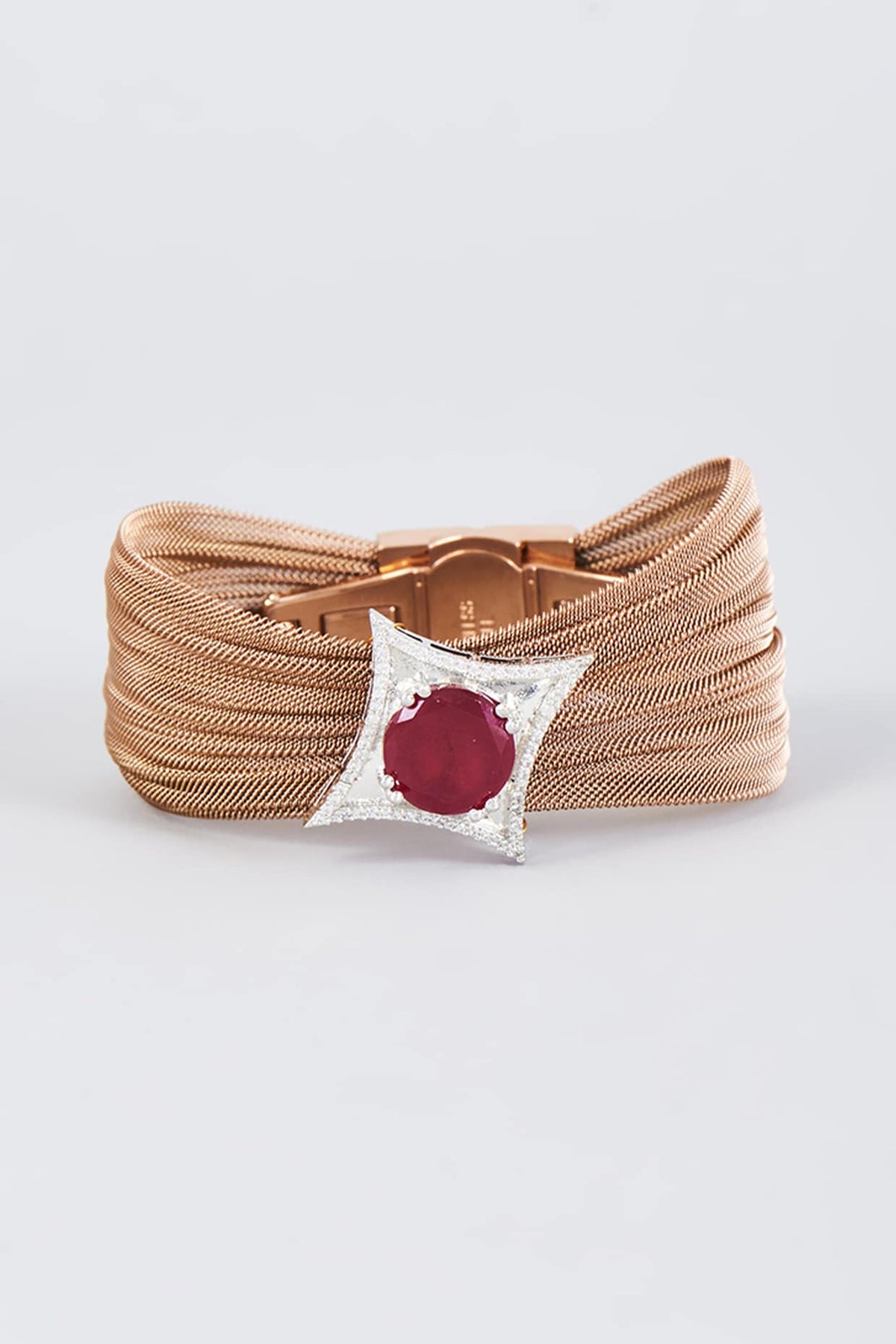 Gold Finish Zircon Handcrafted Bracelet
