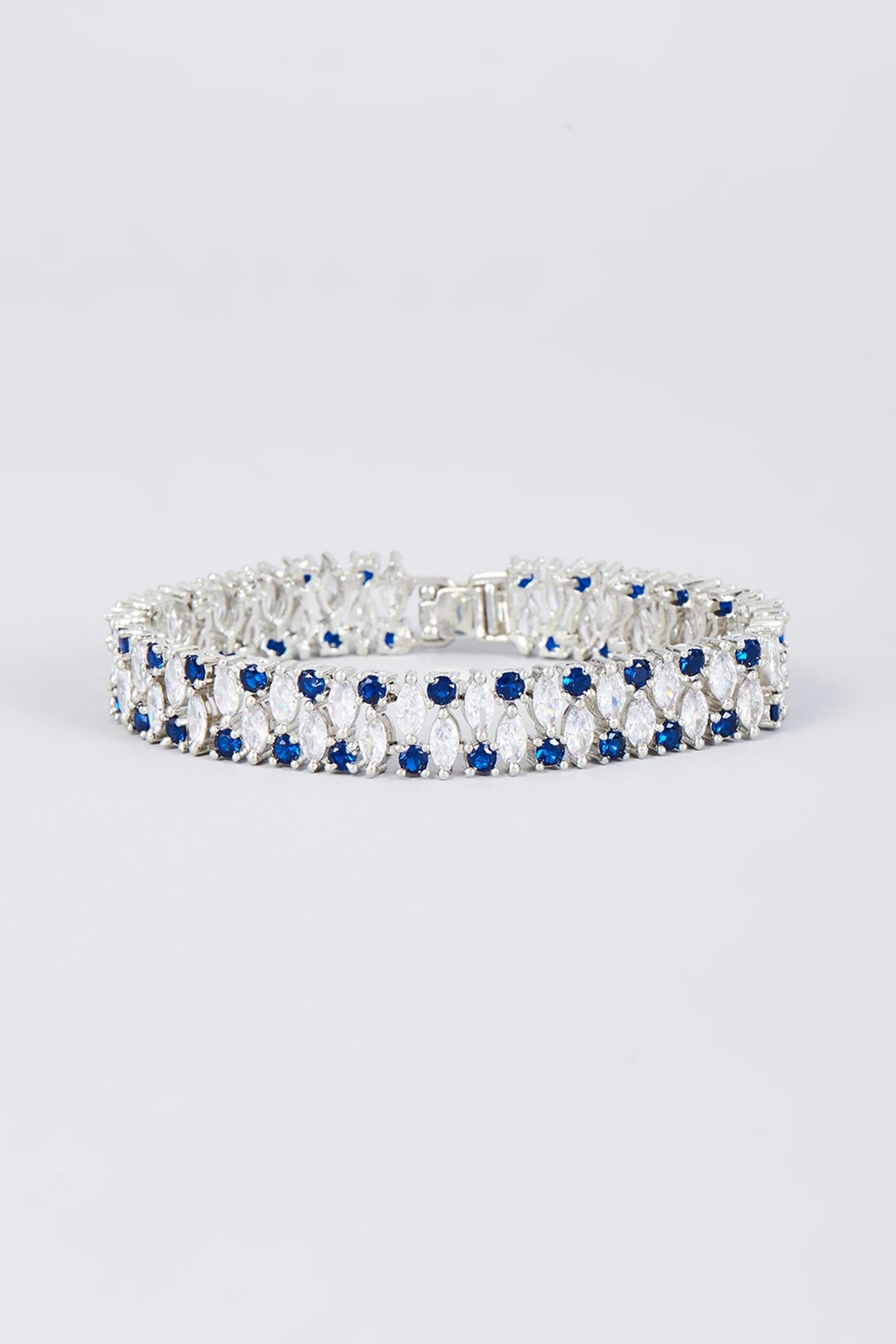 White Finish Zircon Handcrafted Bracelet