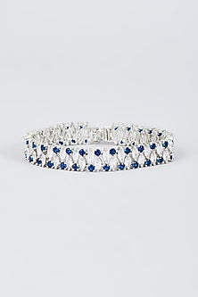 White Finish Zircon Handcrafted Bracelet