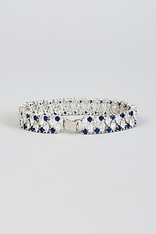 White Finish Zircon Handcrafted Bracelet