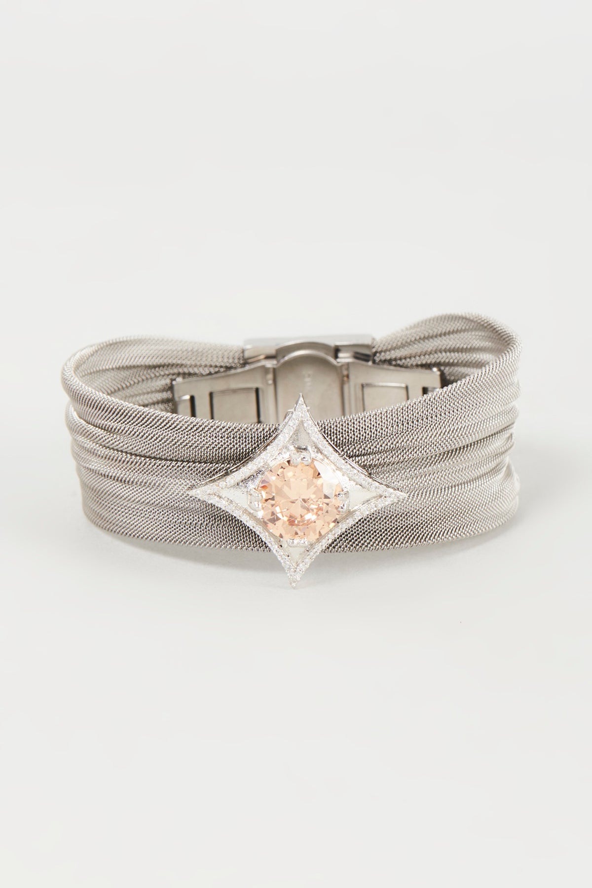 White Finish Cubic Zirconia Bracelet