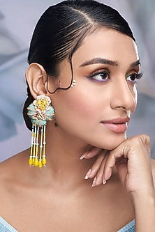 Multi-Colored Stone & Shell Choker Necklace Set