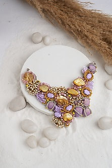 Multi-Colored Stone & Shell Necklace