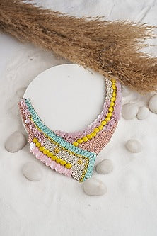 Multi-Colored Sequin & Beaded Necklace