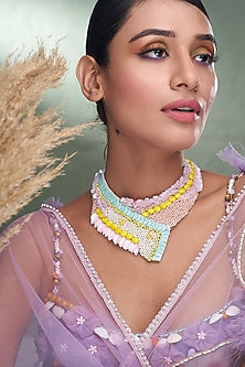 Multi-Colored Sequin & Beaded Necklace