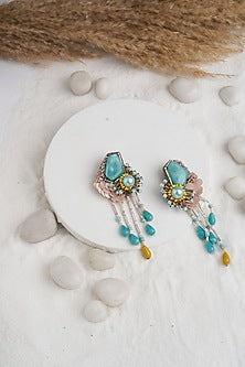 Blue Stone Dangler Earrings