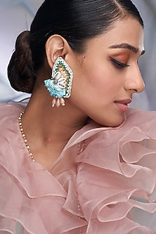 Blue Stone Dangler Earrings