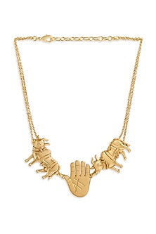 Gold Finish Brass Choker