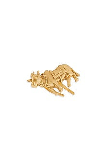 Gold Finish Cow Hair Pin