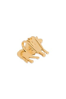 Gold Finish Cow Hair Pin