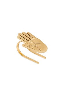 Gold Finish Palm Hair Pin