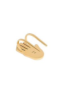 Gold Finish Palm Hair Pin