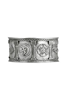 Silver Finish Sigil Storm Cuff
