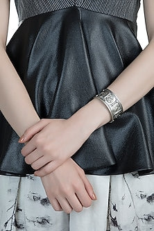 Silver Finish Sigil Storm Cuff