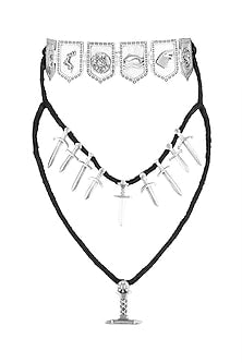 Silver Finish Tale Of Seven Kingdoms Layered Necklace