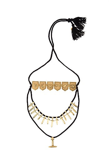Gold Finish Tales Of Seven Kingdoms Layered Necklace