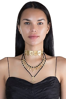 Gold Finish Tales Of Seven Kingdoms Layered Necklace