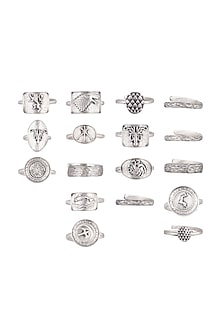 Silver Finish Winter Is Coming Rings