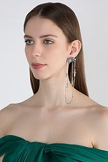 Silver Finish House of Stark Looped Earrings