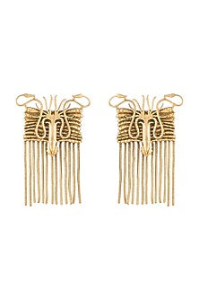 Gold Finish House of Greyjoy Tassel Drop Earrings
