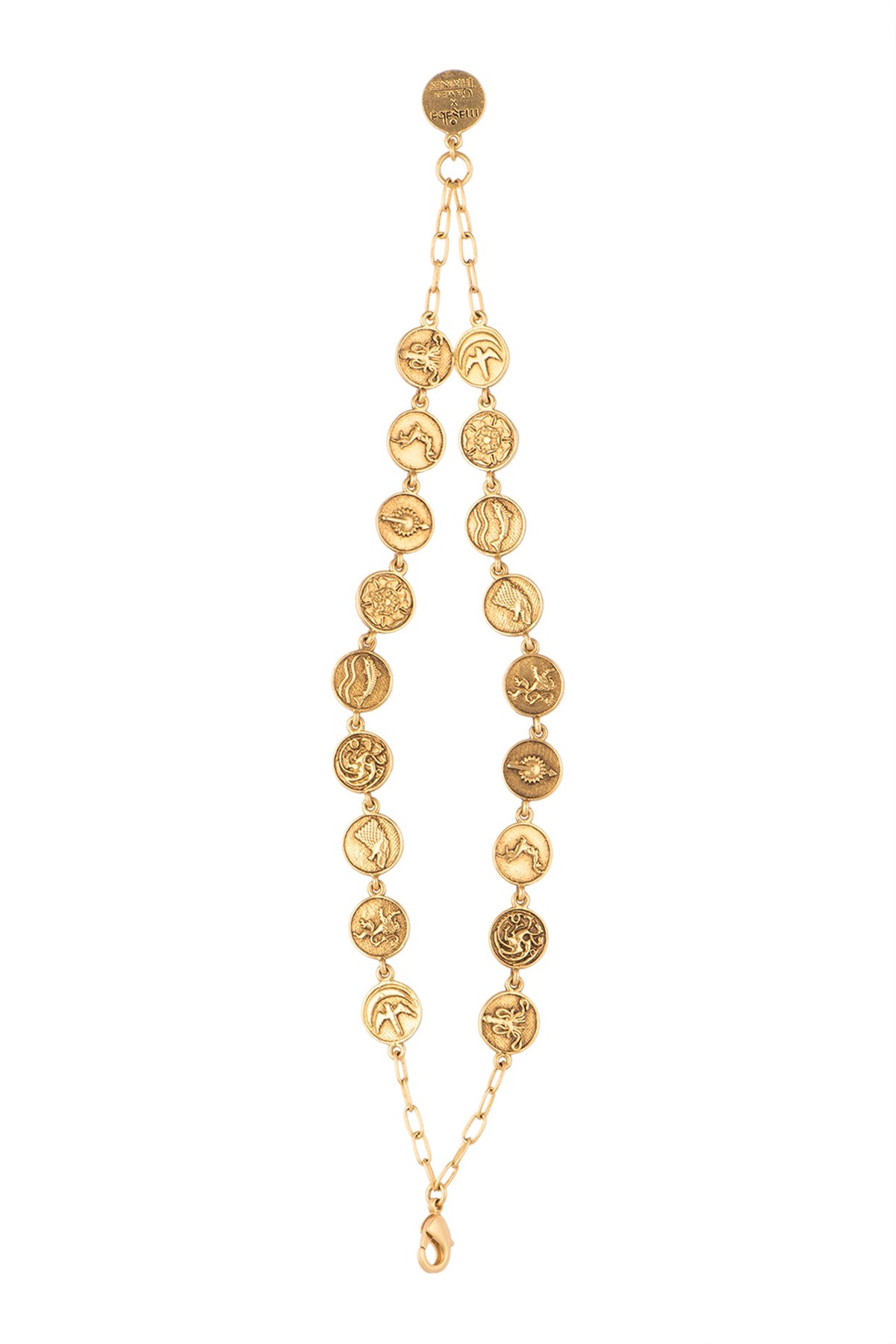 Gold Finish Seven Kingdoms Bracelet