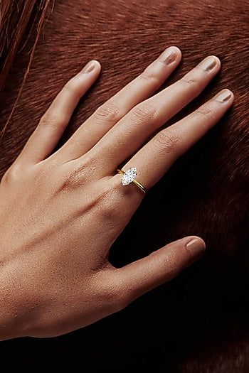 White Rhodium Finish Cubic Zirconia Ring In Sterling Silver