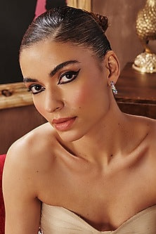 White Rhodium Finish Multi-Colored Cubic Zirconia Crystal Hoop Earrings In Sterling Silver