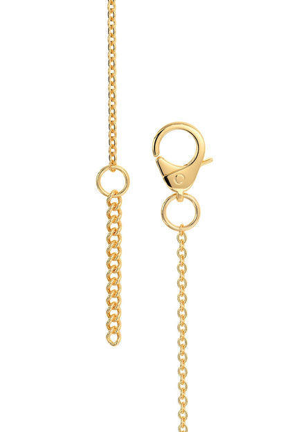 Gold Plated Multi-Colored Stone Marina Mirage Necklace In Sterling Silver