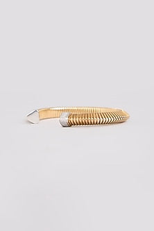Gold Finish Bracelet In Sterling Silver