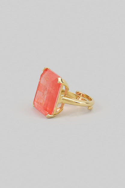 Orange Stud Earrings In Sterling Silver