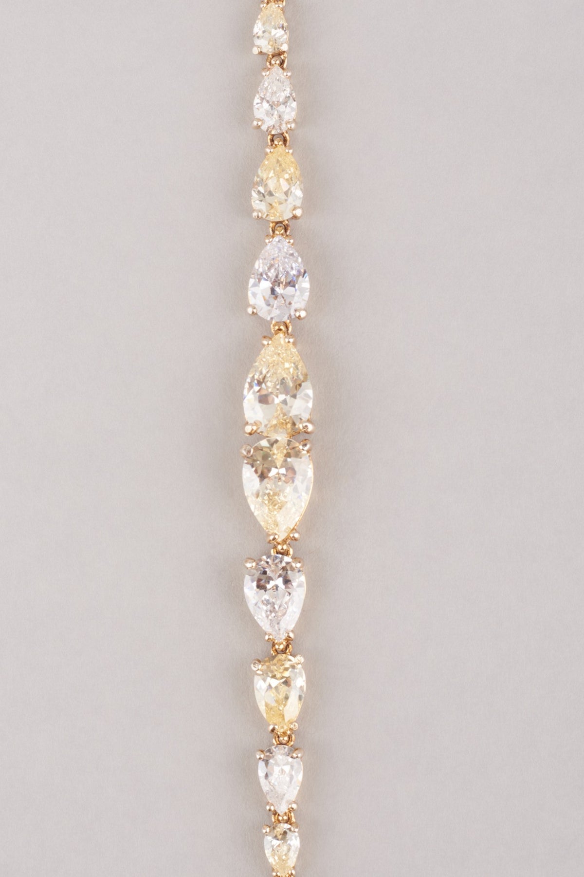 Gold Plated Tennis Bracelet In Sterling Silver