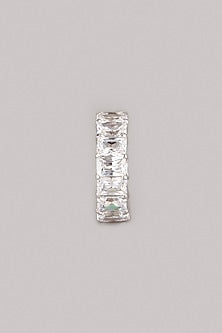 White Finish Ring In Sterling Silver