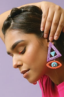 Multi-Colored Eye Spy Dangler Earrings