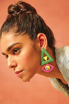 Multi-Colored Eye Spy Dangler Earrings