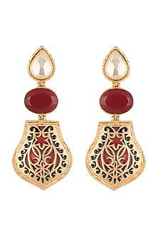 Gold Plated Kundan Earrings