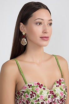 Gold Plated Kundan Earrings