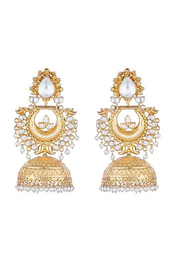 Gold Plated Jhumka Earrings