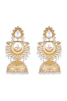 Gold Plated Jhumka Earrings