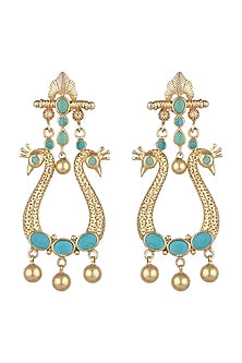 Gold Plated Kundan & Stones Earrings