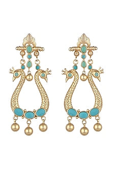 Gold Plated Kundan & Stones Earrings