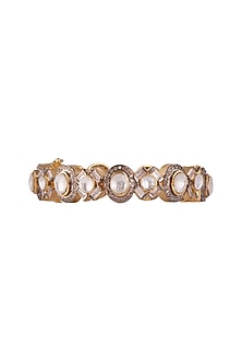 Gold Plated Polki Openable Cuff