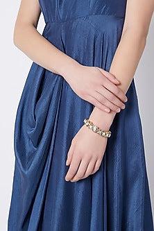 Gold Plated Polki Openable Cuff