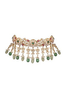Gold Plated Kundan Choker Necklace