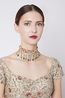 Gold Plated Kundan Choker Necklace