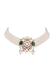 Gold Plated Kundan Choker Necklace