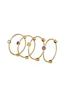 Gold Finish Openable Bangle