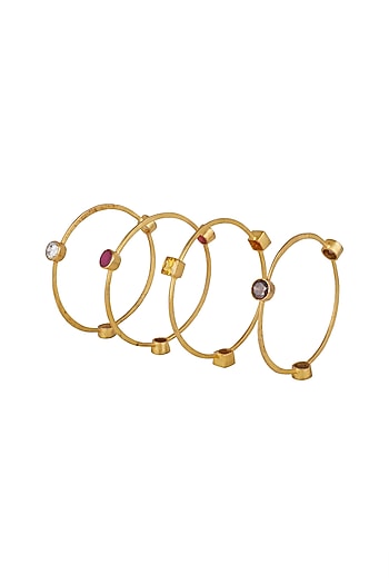 Gold Finish Openable Bangle