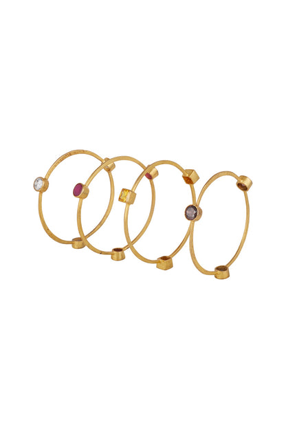 Gold Finish Openable Bangle