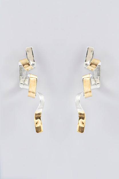 Gold Finish Stud Earrings