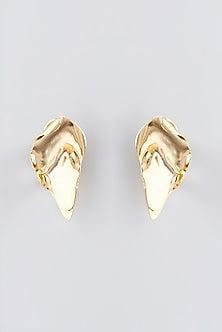 Gold Finish Stud Earrings